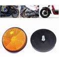 thumbnail image 1 of HUGFEGWE 2Pcs Circular Reflector Universal Car Trucks Motorcycle ATV Bikes Bicycle Reflector Safety Reflector Motorcycles Accessories CJB91-84073, 1 of 8