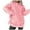 Pink, variant on Stylish Casual Versatile Loose Hooded Pullover Denim Top for Women Comfortable Everyday Wear