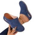 thumbnail image 3 of Xucatan Women's Closed Toe Wedge Sandals, Cozy Lined Casual Summer Shoes with Side Cutout, Slip On Platform Footwear with Solid Color Design, Versatile Style for Spring Daily Gift, 3 of 6