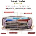 thumbnail image 2 of GAEKEAO Womens Wallet RFID Blocking Leather Wristlet Purse Large Capacity Card Holder Long Ladies Wallet Zip Around Clutch, 2 of 7