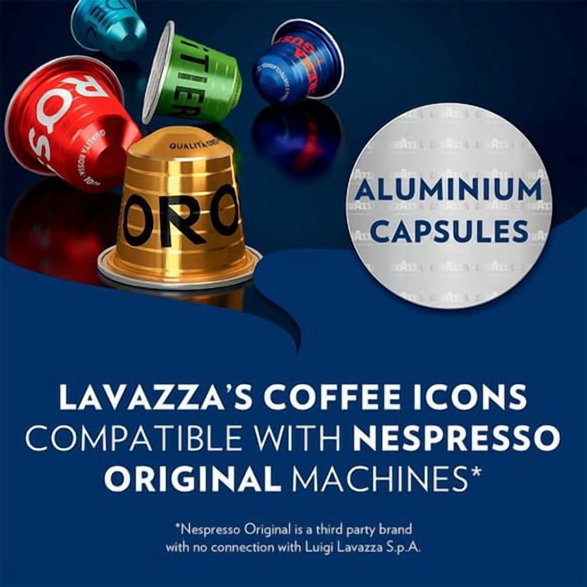 Lavazza Qualita Rossa Aluminium Nespresso Compatible Capsules, 10 pods per pack, British Import (Pack of 3)