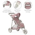 thumbnail image 4 of Olivia's Little World Polka Dots Princess Doll Jogging Stroller, Pink, 4 of 11