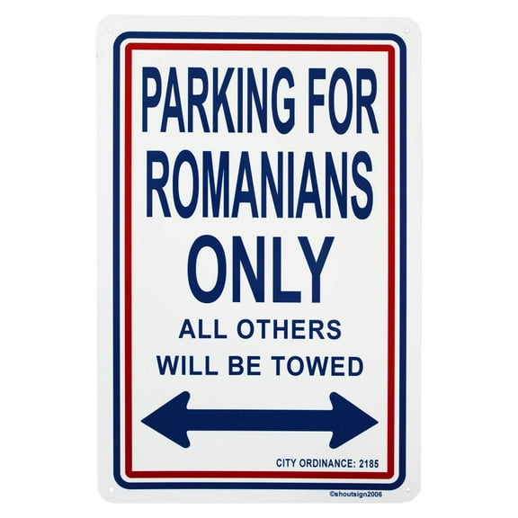 Romania Parking Sign