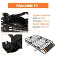 thumbnail image 2 of Roof Rack Basket, Cargo Carrier with Extension Black Car Top Luggage Holder, 200LBS Heavy Duty, Carrier Basket for SUV, Truck or RV Camping Storage Steel Construction, 2 of 5