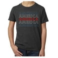 thumbnail image 1 of America Red White and Blue Men's T-shirt, 4th of July T-shirts for Kids - Charcoal MH200YPATRIOT S20 S, 1 of 3