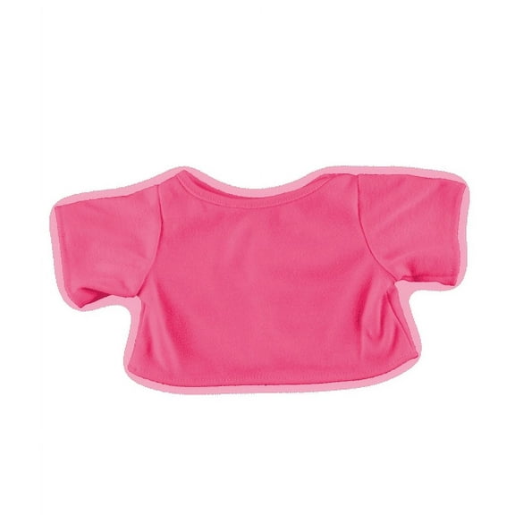 Bright Pink T-Shirt 14"-18" Plush Animal Clothing Top Stuffed Animal Wardrobe Accessory