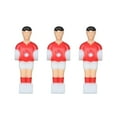 thumbnail image 1 of koolsoo 3Pcs Soccer Table Men Player Foosball Tabletop Accessories Table Player Foosball Red, 1 of 8