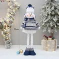 thumbnail image 3 of 2024 Christmas home decor sea blue snowman doll cute doll children gift New Year holiday decorations Santa Claus, 3 of 5
