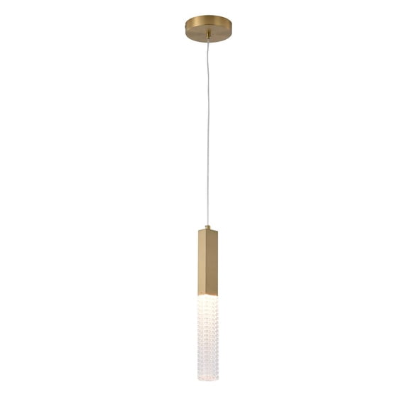 Bethel International LED Pendant Gold Stainless Steel & Glass