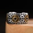 thumbnail image 4 of Sonducket Anillo de moneda antigua que se puede abrir para hombres, ceremonia, fiesta, banquete, niños, anillos abiertos de cobre, joyería, decoración Ropa, zapatos y accesorios Miscelánea Sonducket AP015603-00, 4 of 5