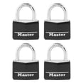 thumbnail image 1 of Candado con llave Master Lock 141Q de aluminio cubierto, paquete de 4, 1 of 7