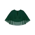 thumbnail image 3 of Miutii Womens Soft Chiffon Shawl Wraps Shrug for Evening Dress Ruffle 2-Layer Wedding Cape Bolero Green One Size, 3 of 5