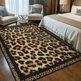 thumbnail image 3 of Leopard Print Area Rug with Non-Slip Rubber Bottom, 3 of 8