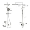 thumbnail image 5 of Slide Bar Wall Mounted Shower Faucet Set, Exposed Shower Combo Set with Rough-in Valve, 5 of 5