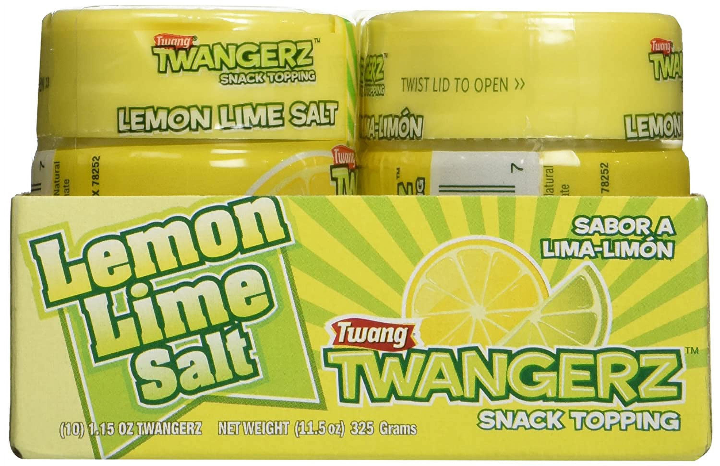 Twang 10 Pack Lemon-Lime 1.15oz Salt Shakers
