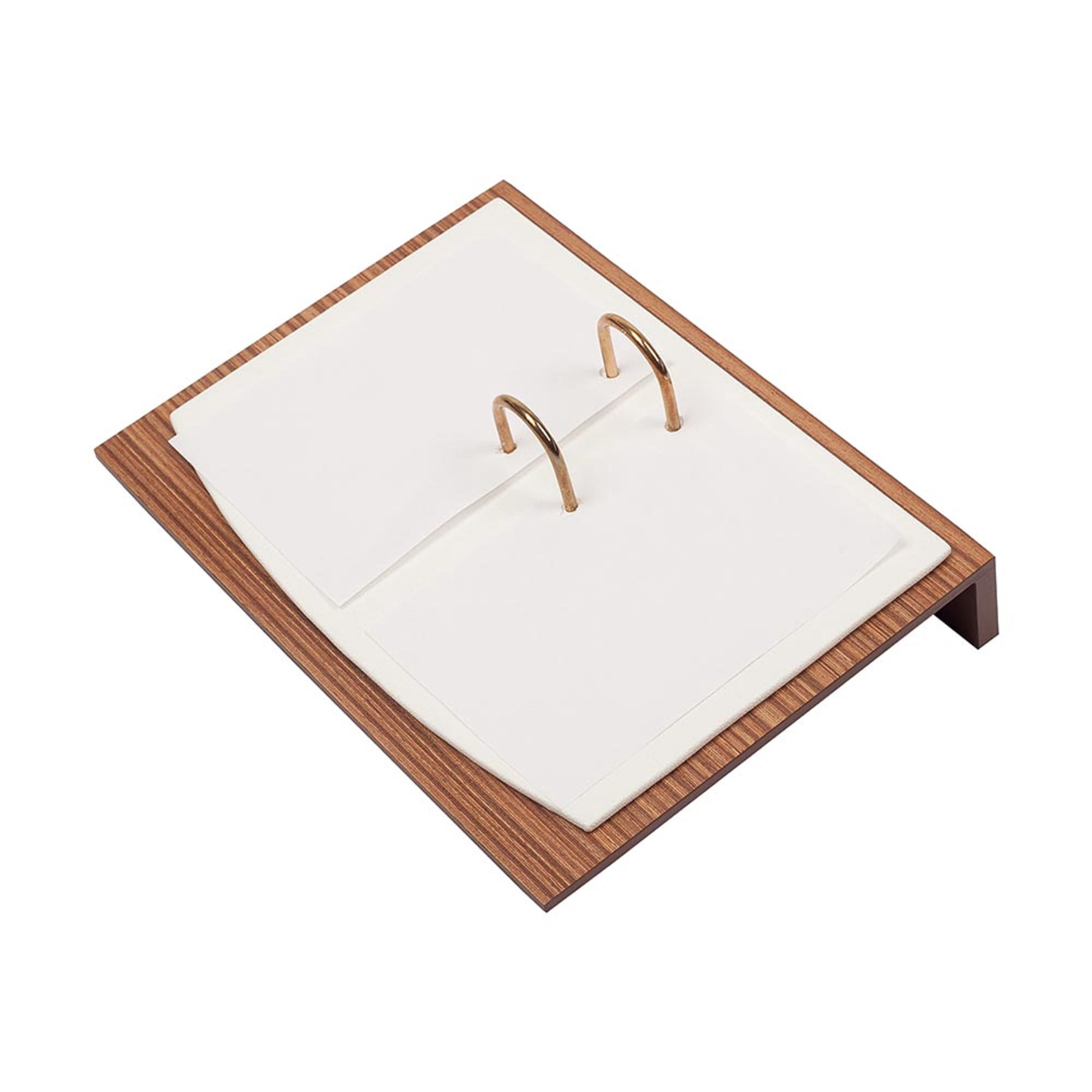 Lux Leather Desk Accessories - Leather Desk Organizer -Desk Organizer for Men Walnut Wood Combination Best Gift for Lawyers, Managers and Bosses - Desk Mat - 10 PCS