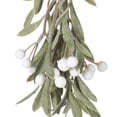 thumbnail image 3 of Vickerman 10.5" Green Artificial Mistletoe with White Berries, 4 per bag., 3 of 3