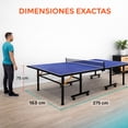 thumbnail image 4 of Mesa de Ping Pong Centurfit Plegable Profesional Tablero para Tennis de 2.75x1.53 Metros para 1 o 2 Jugadores, 4 of 8