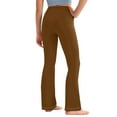 thumbnail image 4 of ShomPort Girls Flare Pants Elastic Waist Bell Bottom Trousers Casual Stretchy Bell Bottom Pants for Kids, 2-13Y, 4 of 9