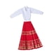 thumbnail image 3 of Figura a escala 1/6, traje de falda, ropa para muñecas, regalos para niños, utilería para fotos de escena Rojo, 3 of 9