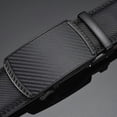 thumbnail image 2 of Ceinture Homme, Ceinture en Cuir pour Homme, Rglable Ceinture Boucle Automatique 3.5cm * 130cm (Bote incluse), Ceinture en cuir d'affaires, Vacances, 2 of 4