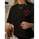 thumbnail image 1 of Camiseta vintage informal estampada para mujer con cuello redondo, top deportivo de ocio, 1 of 6