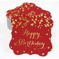 thumbnail image 2 of Inkdotpot Real Gold Foil Bracket Shape Paper Hang Tags Happy Birthday Favor Tags Pack Of 100, 2 of 6