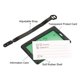 thumbnail image 4 of Equipaje Etiqueta, PVC Identificador Tarjeta Soporte Etiqueta, No Tocar Patrón Viaje Bolso Etiqueta con Ajustable Correa para Equipaje Maleta, Verde Paquete de 2, 4 of 5