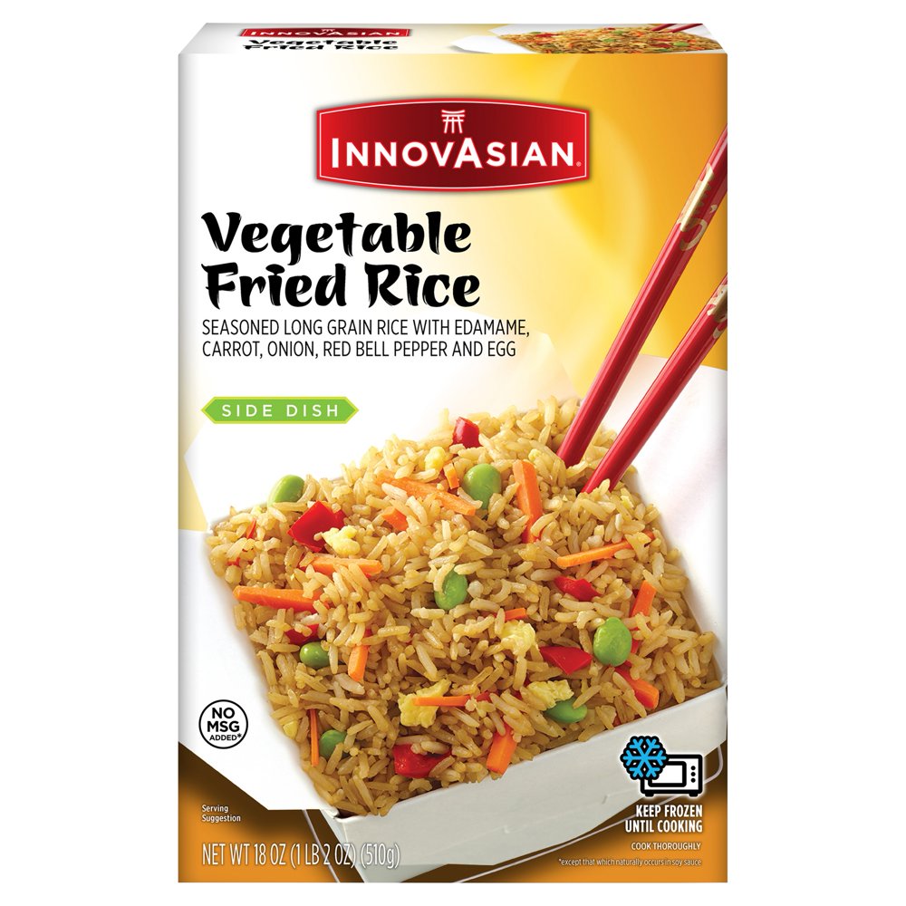InnovAsian Vegetable Fried Rice Frozen Asian Side Dish, 18 oz