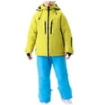thumbnail image 1 of 4-16 Years Kid's Solid Color Girls Boys Ski Suit Windproof Warm Solid Color Skiing Set Blue, 1 of 7