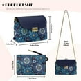 thumbnail image 7 of Pzuqiu Blue Mandala Women Leather Crossbody Bag Soft Lightness Small Crossbody Bags for Women with Chain Strap Exquisite Practical Fashion for Party and Special Occasions, 7 of 7