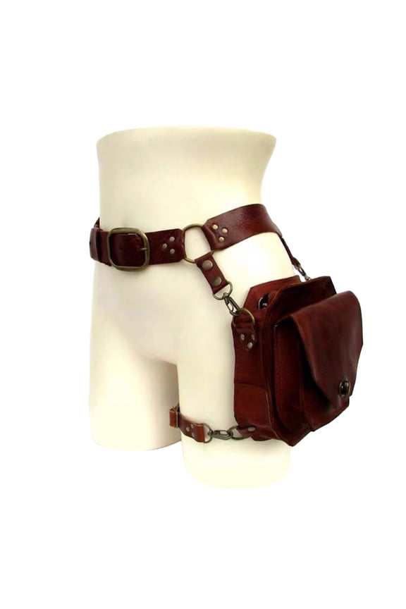 Steampunk Drop Leg Thigh Bag For Men Women, Medieval Waist Bag Leg Bag
