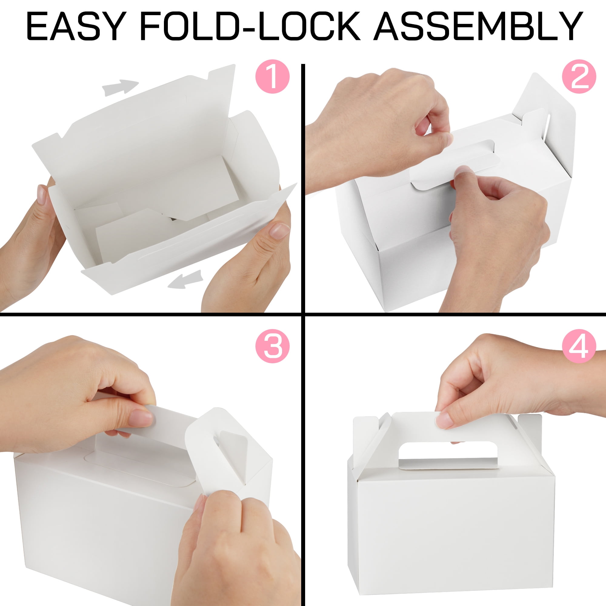 Candy Boxes 48-Pack White Party Favor Boxes Treat