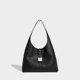 thumbnail image 2 of Bolso de mano grande con candado oscuro, de gran capacidad, estilo hobo, estilo neutro, de diseñador, de lujo, informal, para primavera de 2024, 2 of 5