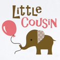 thumbnail image 2 of CafePress - Little Cousin Mod Elephant Body Suit - Baby Light Bodysuit, Size Newborn - 24 Months, 2 of 4