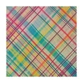 thumbnail image 4 of HAOXIT Spring Pastel Plaid Vinyl Flannel Backed Tablecloth,Cottage Plaid Easy Care Vinyl Indoor Outdoor Tablecloth with Flannel Backing 40*40, 4 of 8