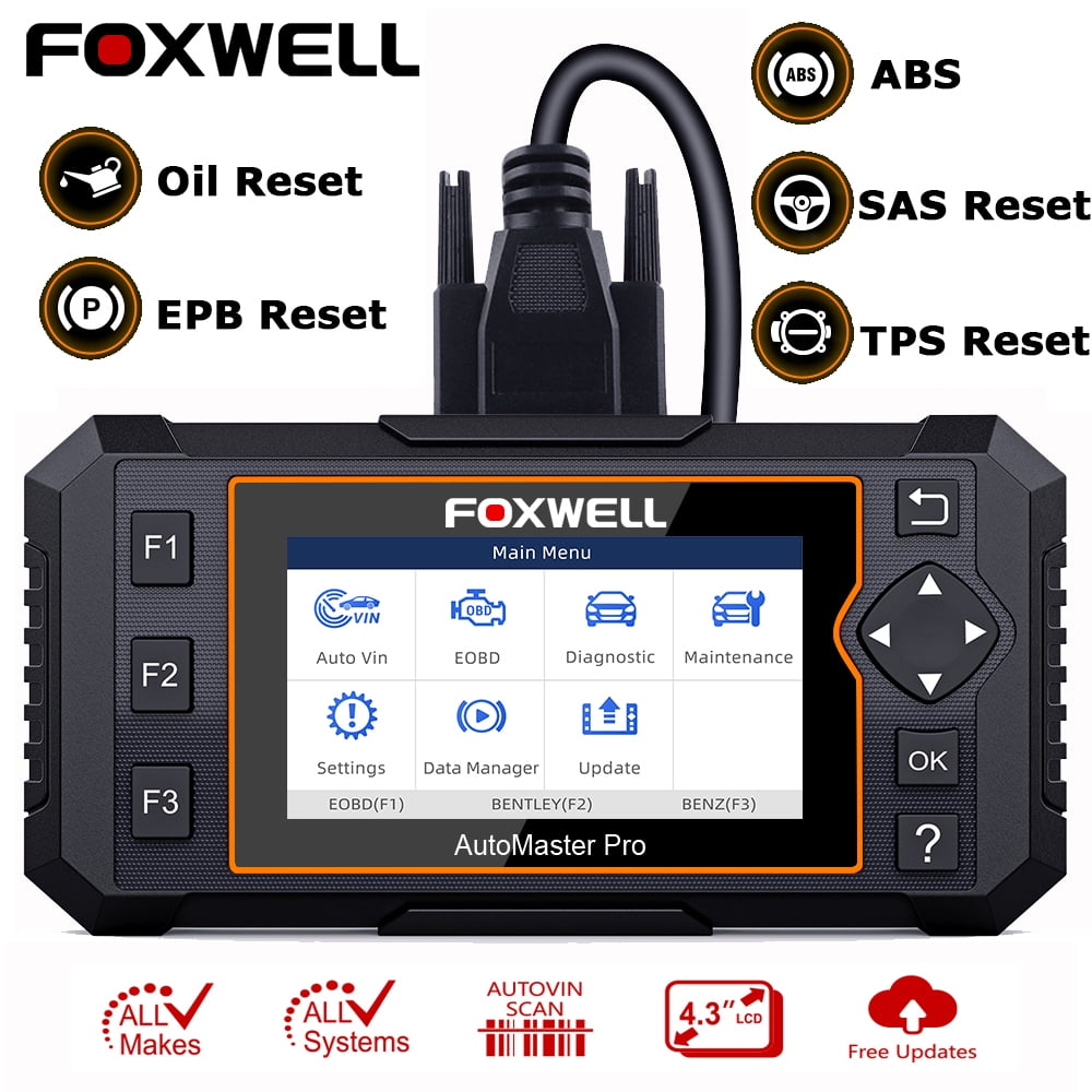 Auto Full System Scanner OBD2 Car Code Reader ABS SRS Oil EPB Service Tool NT624 