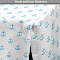 thumbnail image 4 of Anchor Dog Crate Cover, Blue Small Vivids Pattern Cartoon Style Transportation Vessel Oceanic Life, Easy to Use Pet Kennel Cover for Medium Large Dogs, 35" x 23" x 27", Sky Blue White, by Ambesonne, 4 of 6