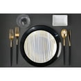 thumbnail image 4 of Crown Display 120-Pc Elegant Disposable Silverware - Premium Plastic Cutlery - Black Gold, 4 of 8