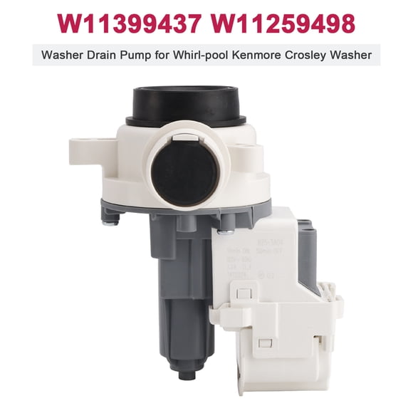 W11399437 W11259498 Washer Drain Pump for Whirl-pool Kenmore Crosley Washer