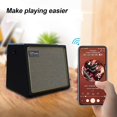 thumbnail image 4 of Amplificador de guitarra acústica Altavoz Bluetooth de 30 vatios Amplificador de guitarra acústica portátil recargable con efecto de coro de reverberación 3 entradas negro, 4 of 5