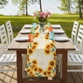 thumbnail image 4 of Table Runners 72 Inches Long Dress Scarves, Yellow Sunflowers Farmhouse Kitchen Table Runner, Coffee Tablerunners, Farmhouse Rustic Botanical Floral Plants 16x72 Inch, 4 of 9