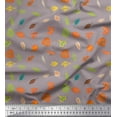 thumbnail image 1 of Soimoi Purple Rayon Fabric Leaves & Berries Clip Art Printed Craft Fabric by the Yard 42 Inch Wide, 1 of 3