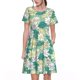 thumbnail image 1 of Balery Lotus Flower1 Vestidos sueltos de manga corta para mujer, vestidos de verano 2025, vestidos casuales de corte A con vuelo., 1 of 6