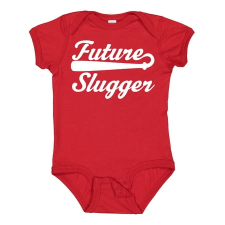

Inktastic Baseball Future Slugger Gift Baby Boy or Baby Girl Bodysuit