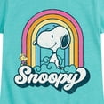 thumbnail image 3 of Peanuts - Snoopy Rainbow Clouds  - Toddler And Youth Girls Short Sleeve Graphic T-Shirt, 3 of 6