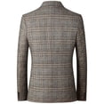 thumbnail image 2 of Chaqueta de traje para hombre, traje informal, primavera, fino, de mediana edad, individual, estilo occidental, 2 of 5