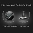 thumbnail image 5 of Rejillas de ventilación para coche, reloj con pilas, reloj luminoso, accesorios para reloj Sywqhk Accesorios para autos y motos, 5 of 5