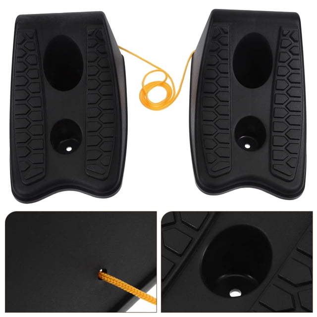 OULII 2 Pcs Cale de Roue en Caoutchouc Bloc de Roue pour Conducteurs d'Entretien de Véhicules