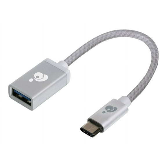 IOGEAR Charge & Sync USB-C to USB Type-A Adapter - Silver